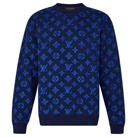 louis vuitton pullover herren blau|Louis Vuitton hoodie.